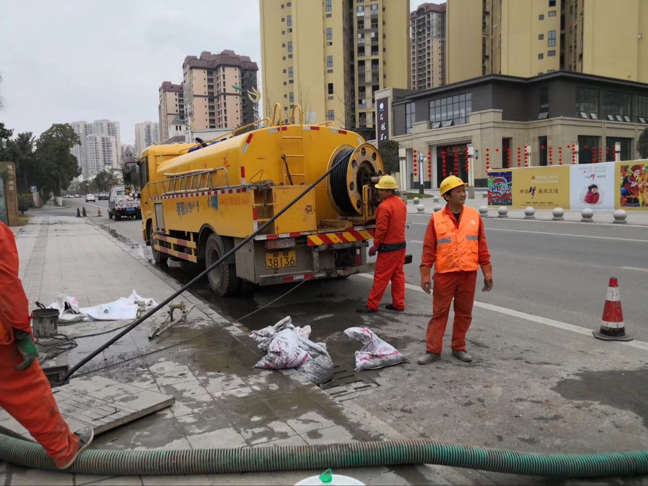 岳普湖排污管道清淤-管道清洗